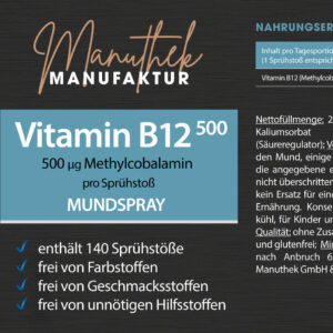 Vitamin B12 500 µg Mundspray Manuthek GmbH & Co. KG